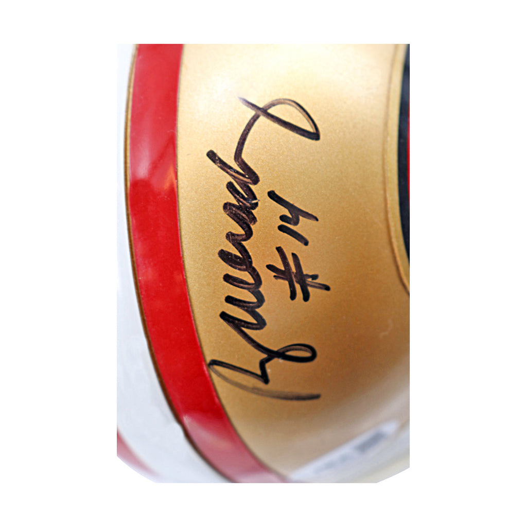 Ray Wersching San Francisco 49ers Autographed Ridell Mini Helmet JSA COA product image 2, provided for visual reference and