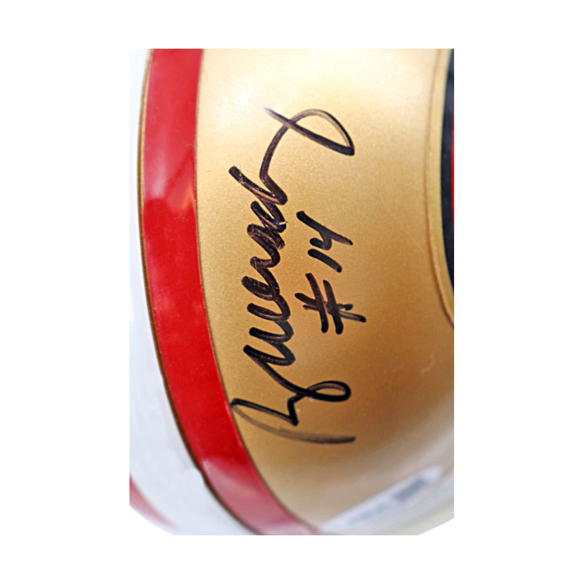 Ray Wersching San Francisco 49ers Autographed Ridell Mini Helmet JSA COA product image 2, provided for visual reference and