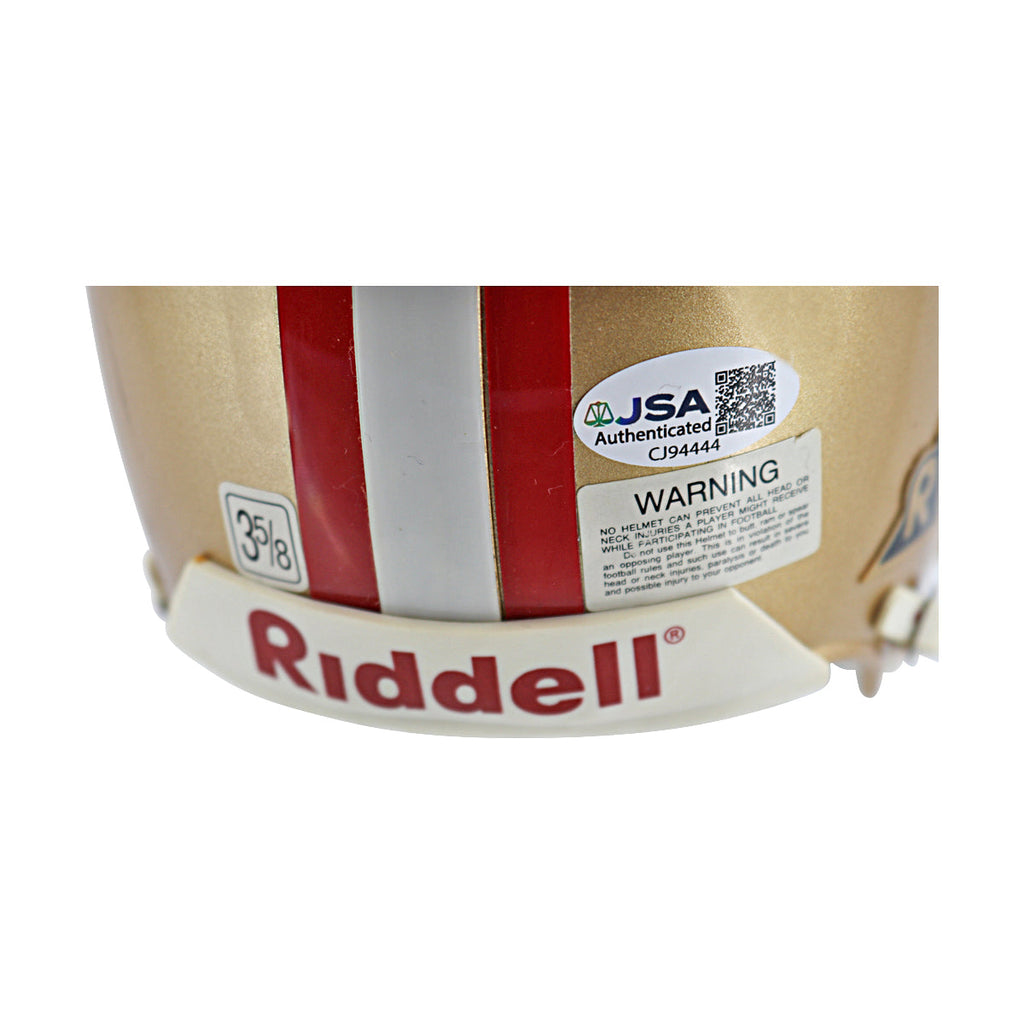 Ray Wersching San Francisco 49ers Autographed Ridell Mini Helmet JSA COA product image 6, provided for visual reference and