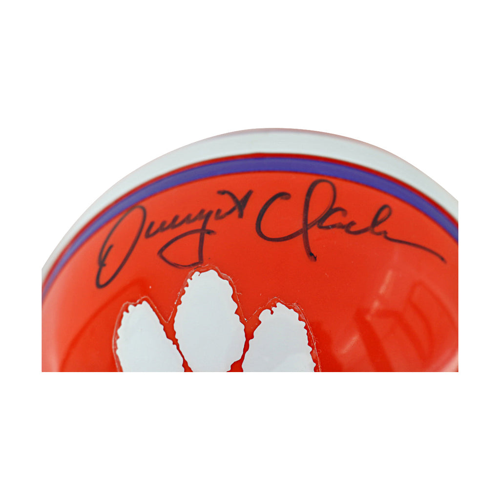 Dwight Clark Clemson Tigers Autographed Ridell Mini Helmet JSA COA product image 2, provided for visual reference and