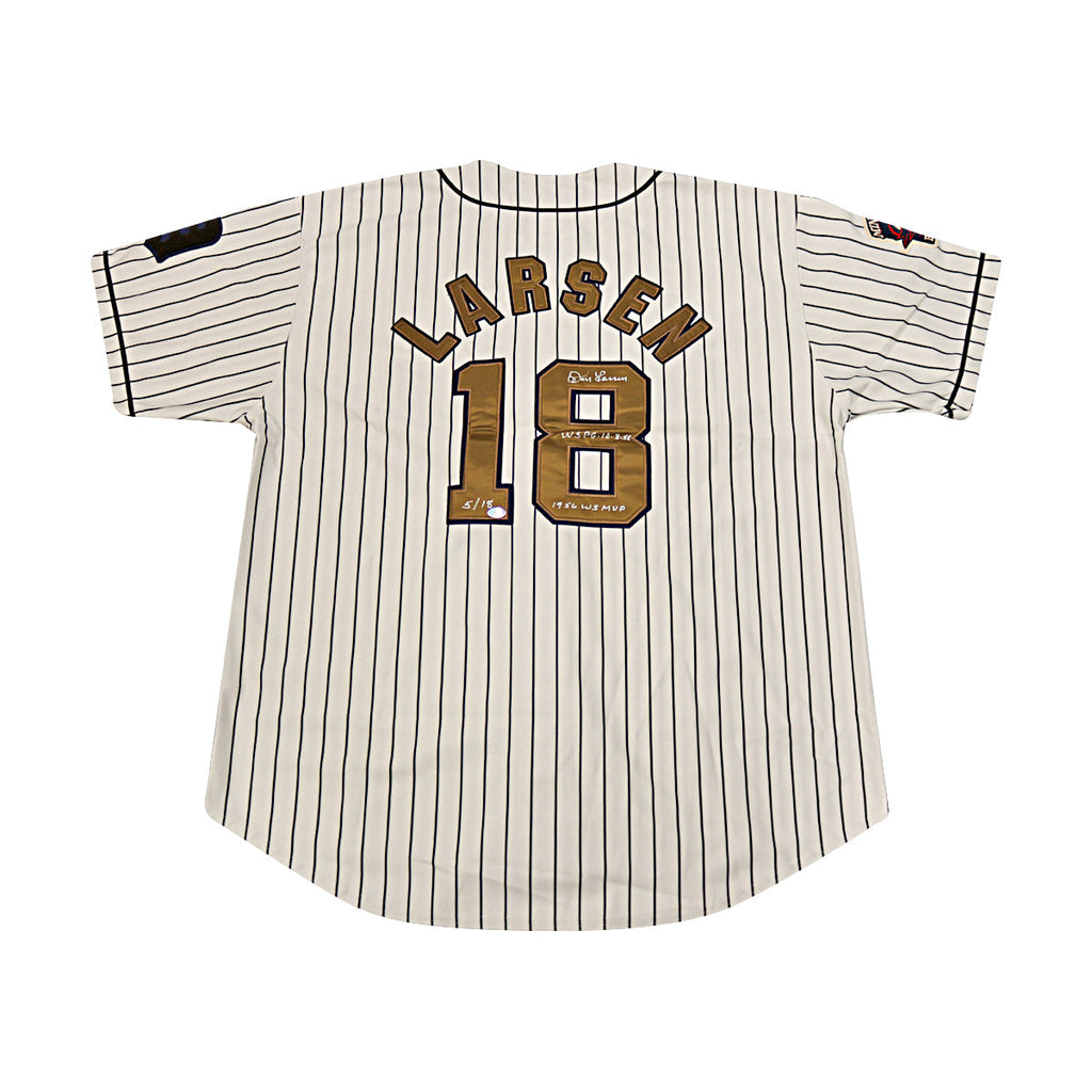 Don Larsen 1955 Denver Bears Autographed Inscribed Russell Authentic Jersey WYWH Holo product image 1, provided for visual