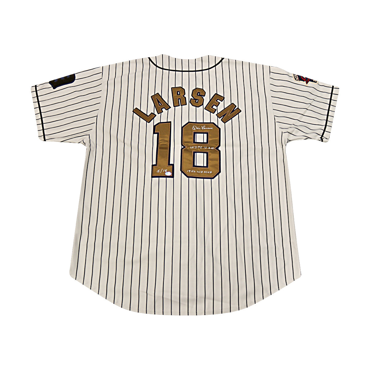 Don Larsen 1955 Denver Bears Autographed Inscribed Russell Authentic Jersey WYWH Holo product image 1, provided for visual