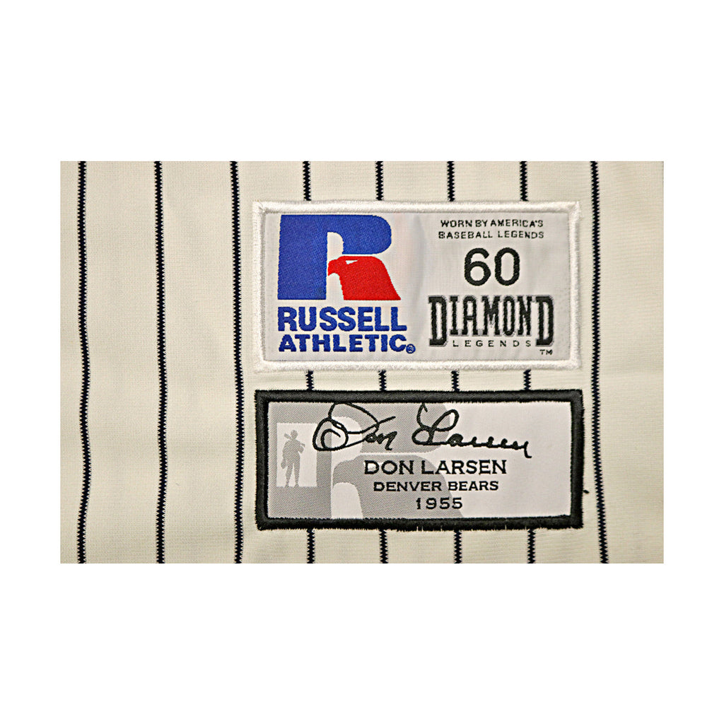 Don Larsen 1955 Denver Bears Autographed Inscribed Russell Authentic Jersey WYWH Holo product image 7, provided for visual