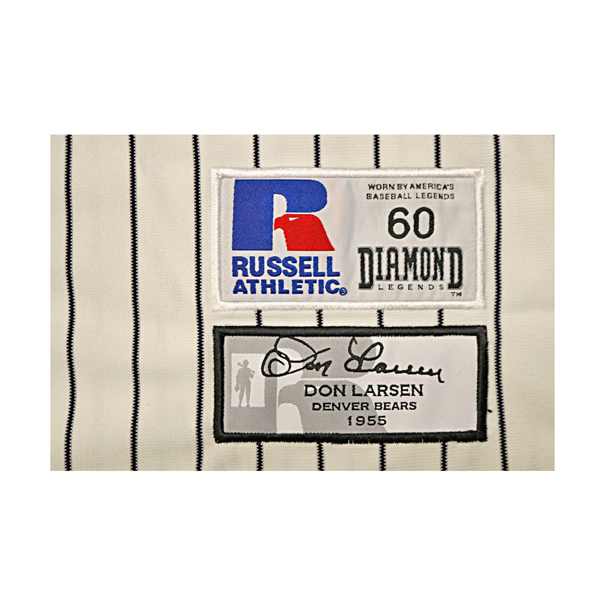 Don Larsen 1955 Denver Bears Autographed Inscribed Russell Authentic Jersey WYWH Holo product image 7, provided for visual