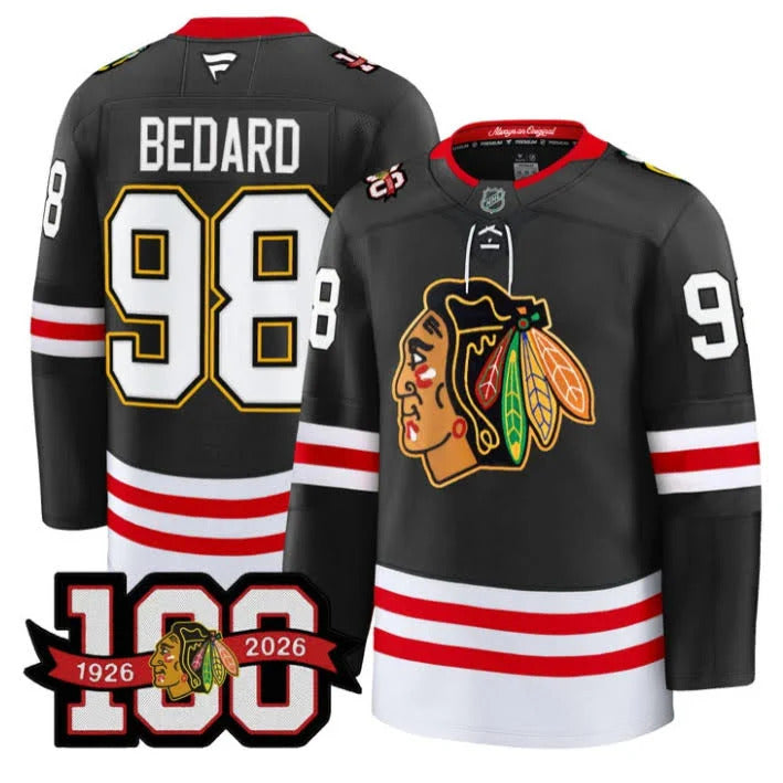 Connor Bedard Chicago Blackhawks Centennial Premium Jersey product image 1