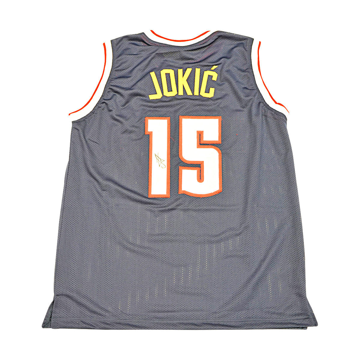 Nikola Jokic Denver Nuggets Autographed Navy Custom Jersey JSA COA product image 1, provided for visual reference and