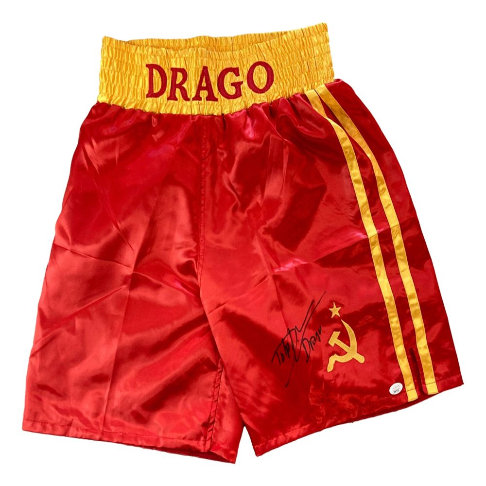 Dolph Lundgren Signed Trunks product image 1, provided for visual reference and product detail review