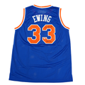 Patrick Ewing New York Knicks Autographed Inscribed ROY 86 Pro Style Blue Jersey (CX Auth) product image 1, provided for