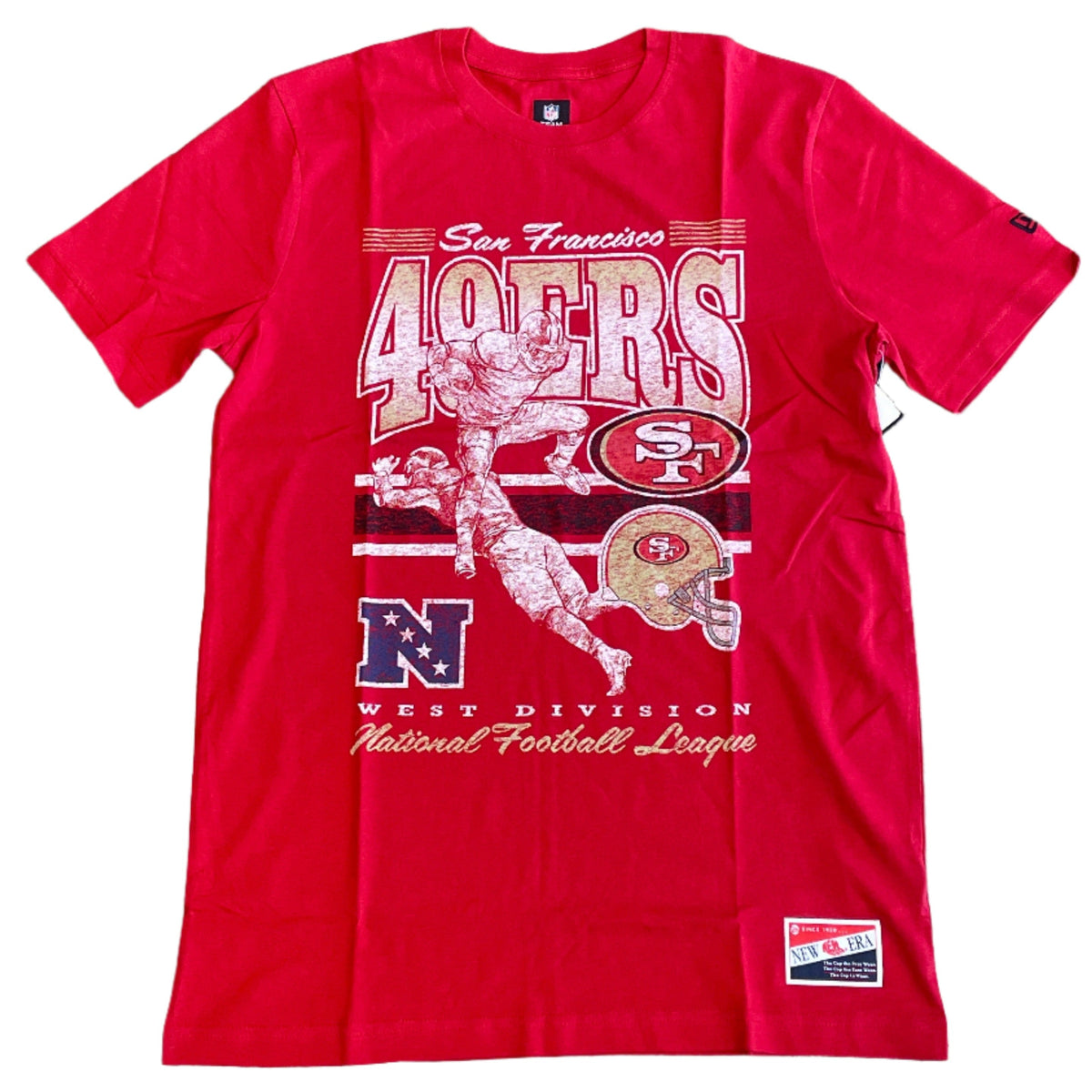 New Era Men San Francisco 49ers Graphic T Shirt - Red product image 1, provided for visual reference and product detail