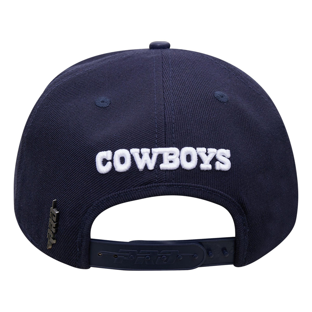 PRO STANDARD DALLAS COWBOYS STACKED LOGO Snapback HAT product image 3, provided for visual reference and product detail