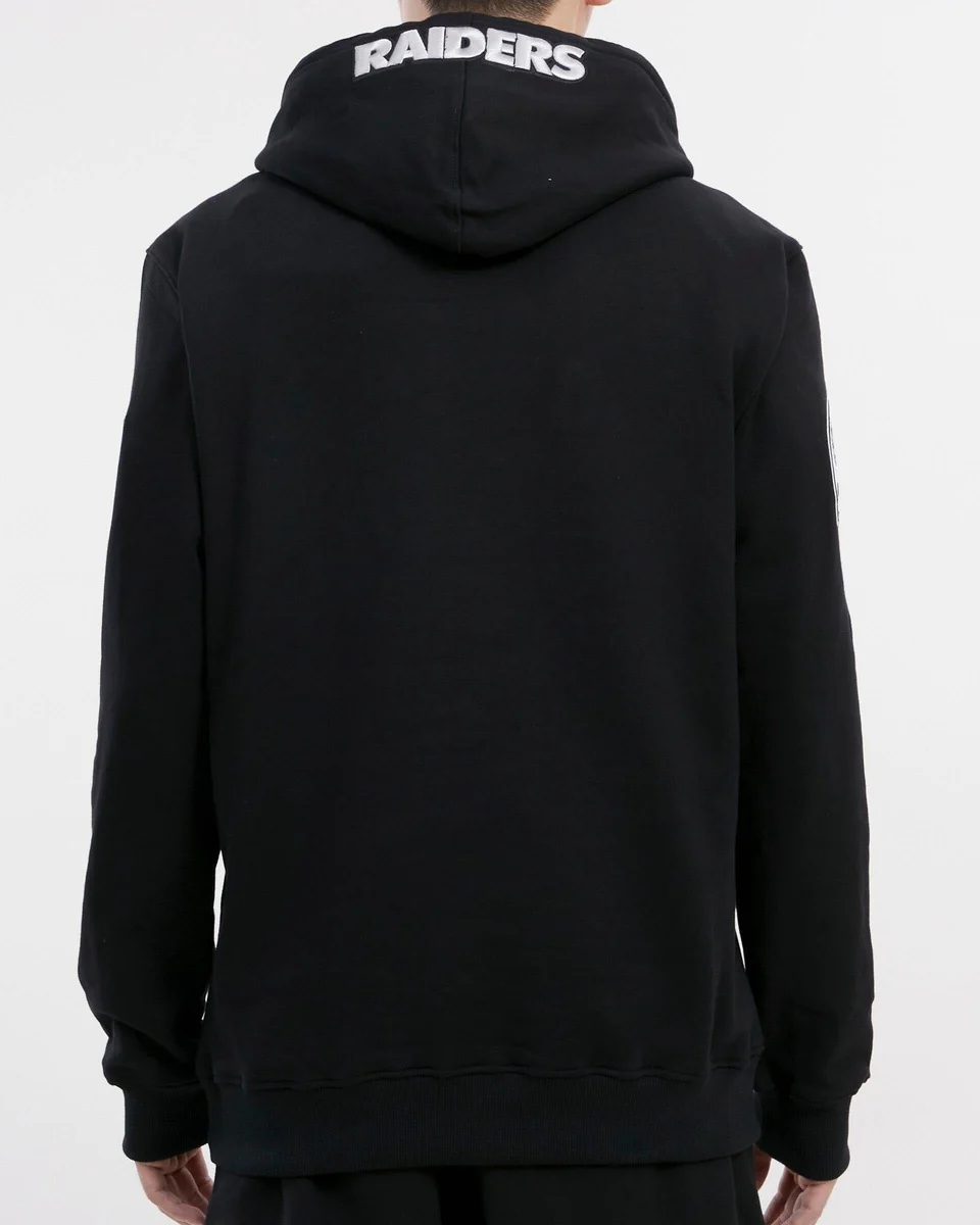 PRO STANDARD Men LAS VEGAS RAIDERS OLD ENGLISH LOGO PO HOODIE product image 2, provided for visual reference and product