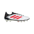 Adidas Copa Pure III Elite FG-White/Lucid Red/Black product image 1, provided for visual reference and product detail review