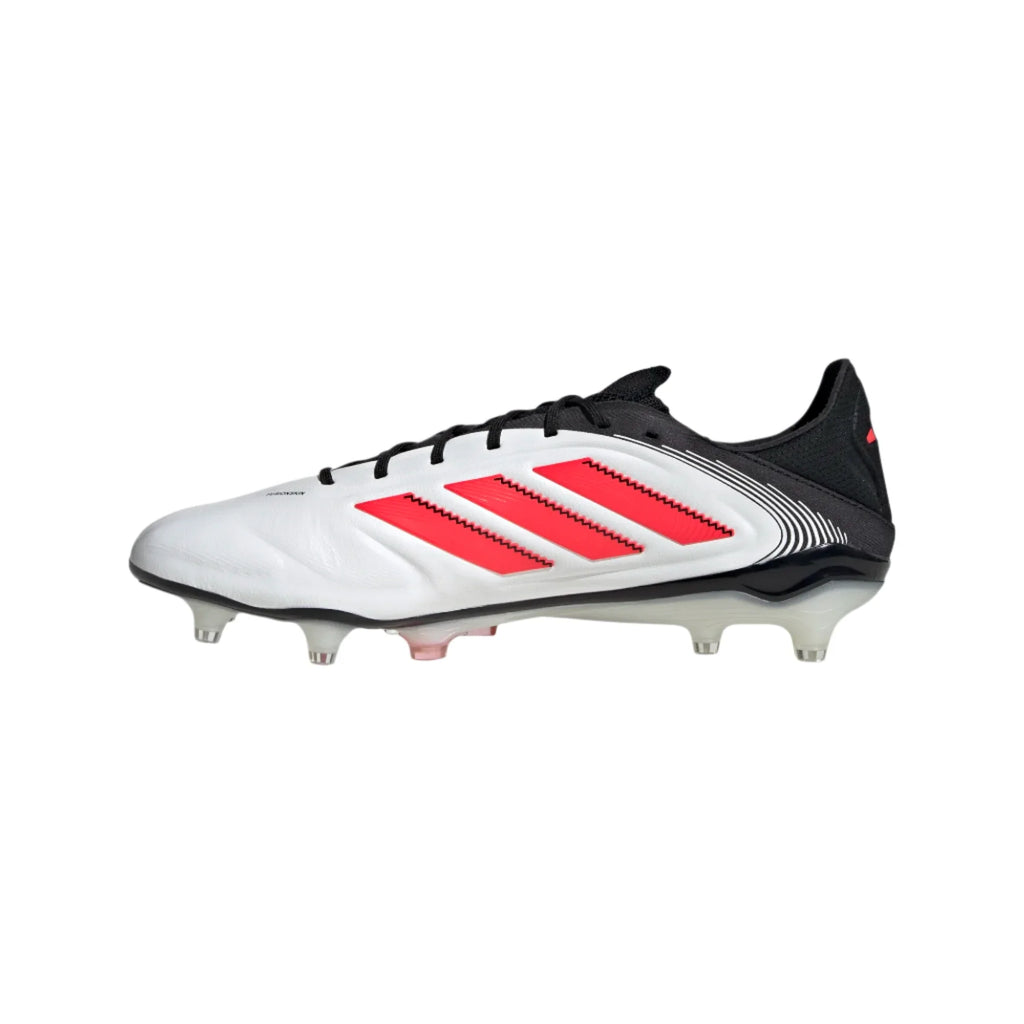 Adidas Copa Pure III Elite FG-White/Lucid Red/Black product image 2, provided for visual reference and product detail review