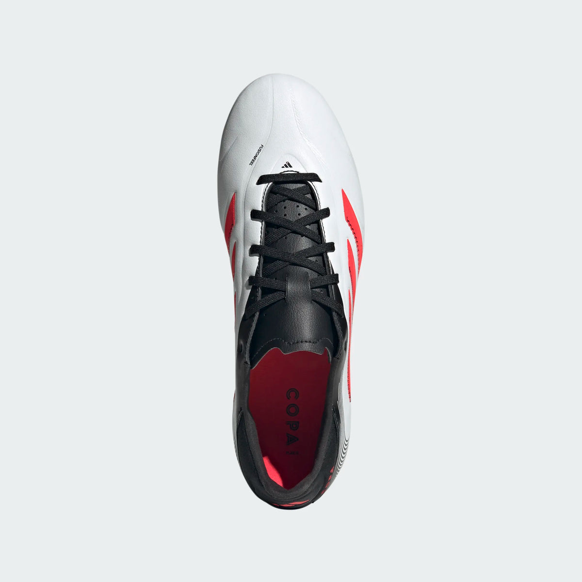 Adidas Copa Pure III League FG/MG-White/Lucid Red/Black product image 5, provided for visual reference and product detail