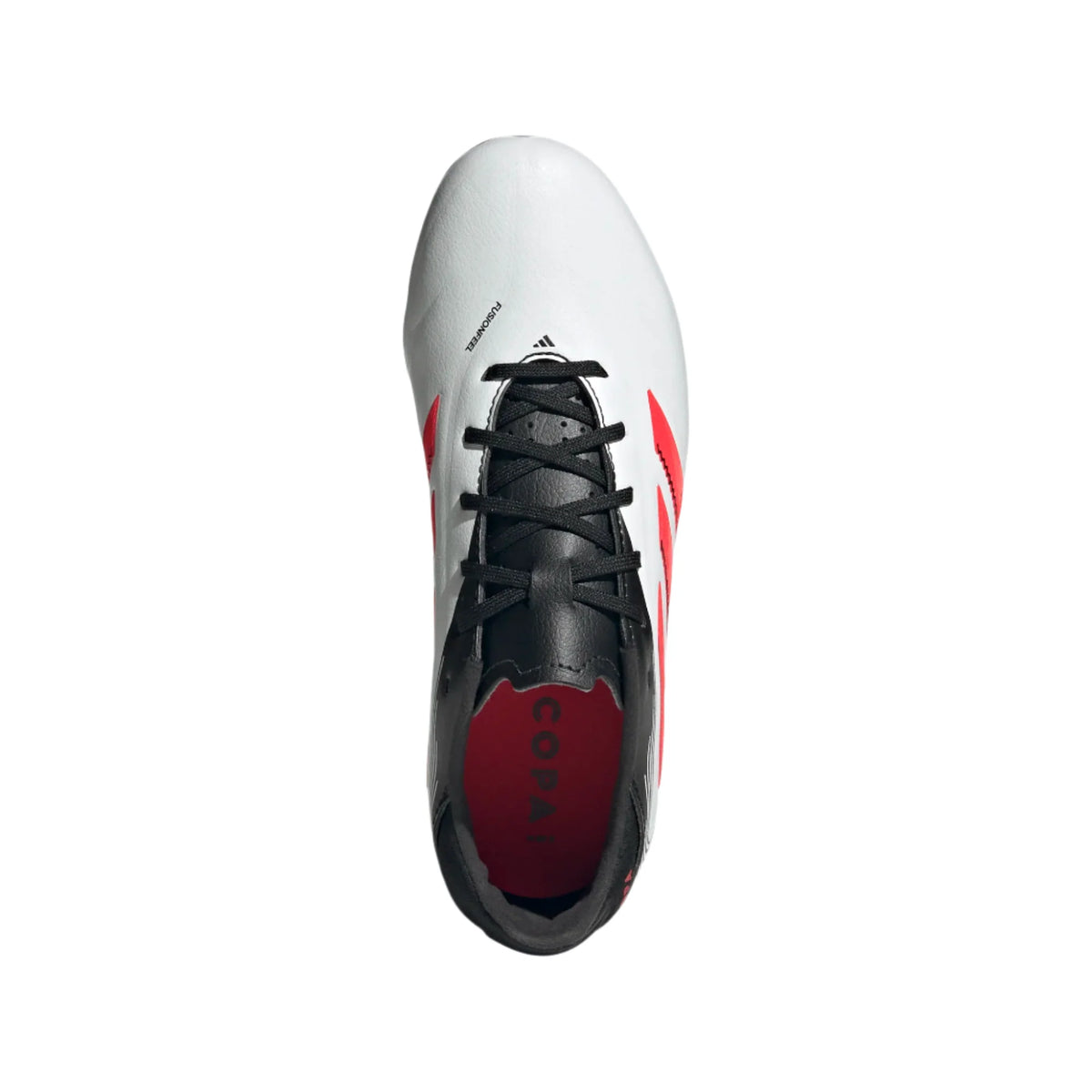 Adidas Jr Copa Pure III League FG/MG-White/Lucid Red/Black product image 4, provided for visual reference and product detail