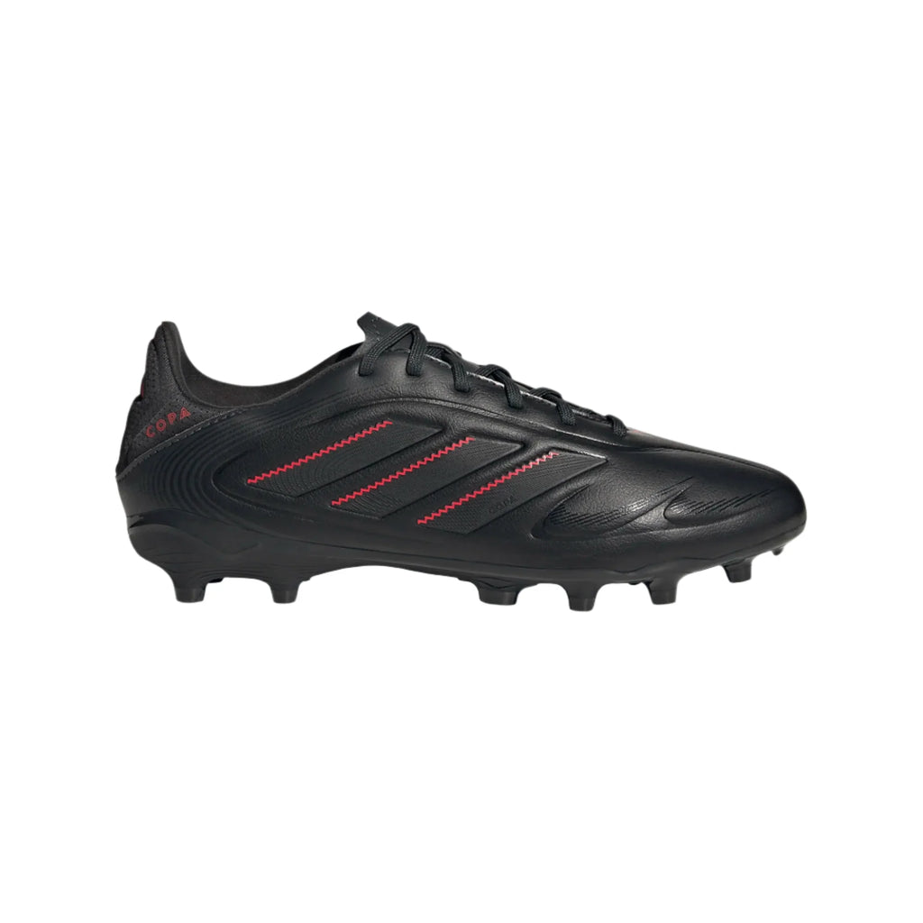 Adidas Jr Copa Pure III League FG/MG-Black/Lucid Red product image 1, provided for visual reference and product detail review