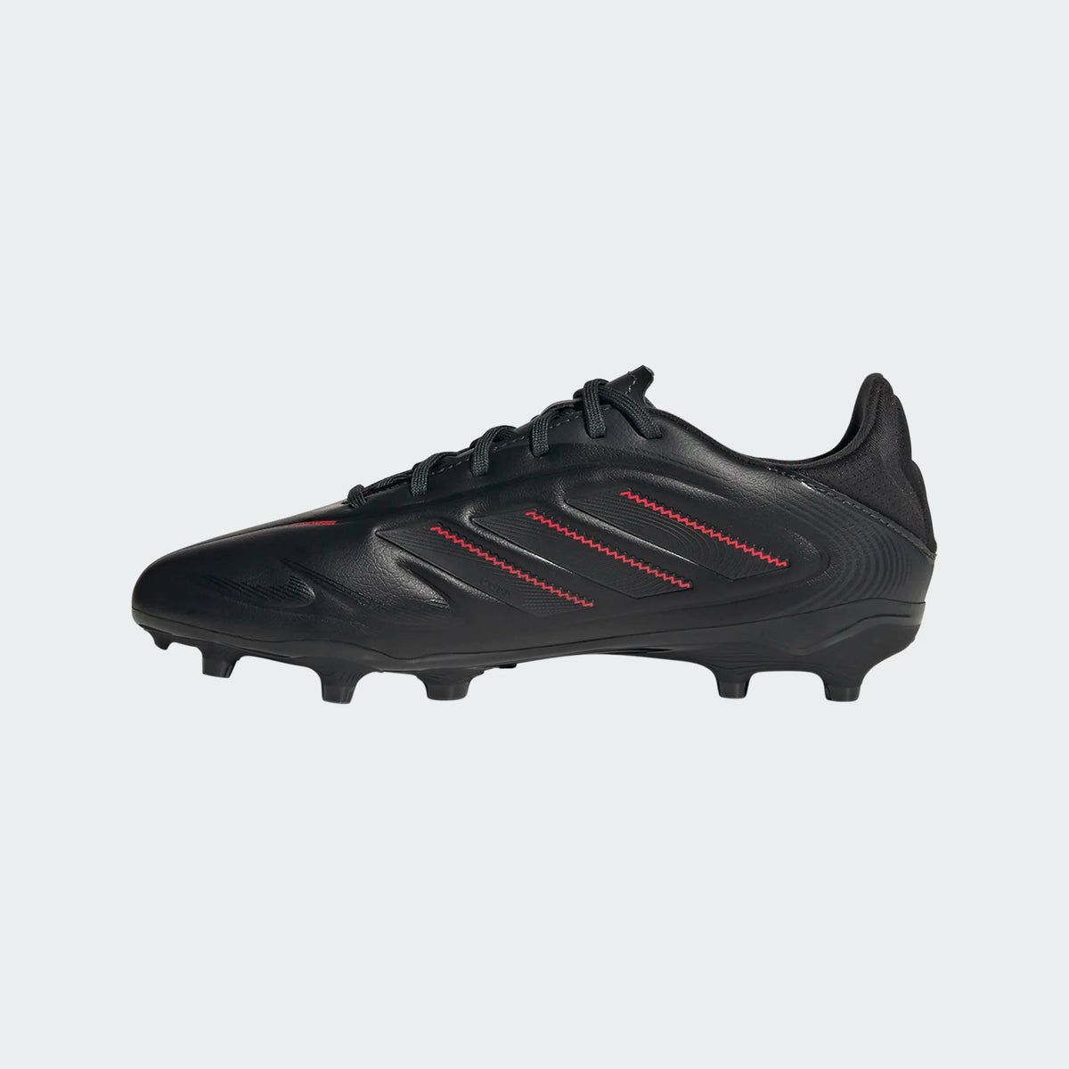 Adidas Jr Copa Pure III League FG/MG-Black/Lucid Red product image 2, provided for visual reference and product detail review