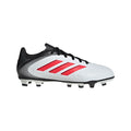 Adidas Jr Copa Pure III Club FG/MG-White/Lucid Red/Black product image 1, provided for visual reference and product detail