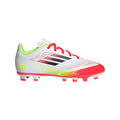 Adidas Jr F50 Club FG/MG-White/Red/Yellow product image 1, provided for visual reference and product detail review