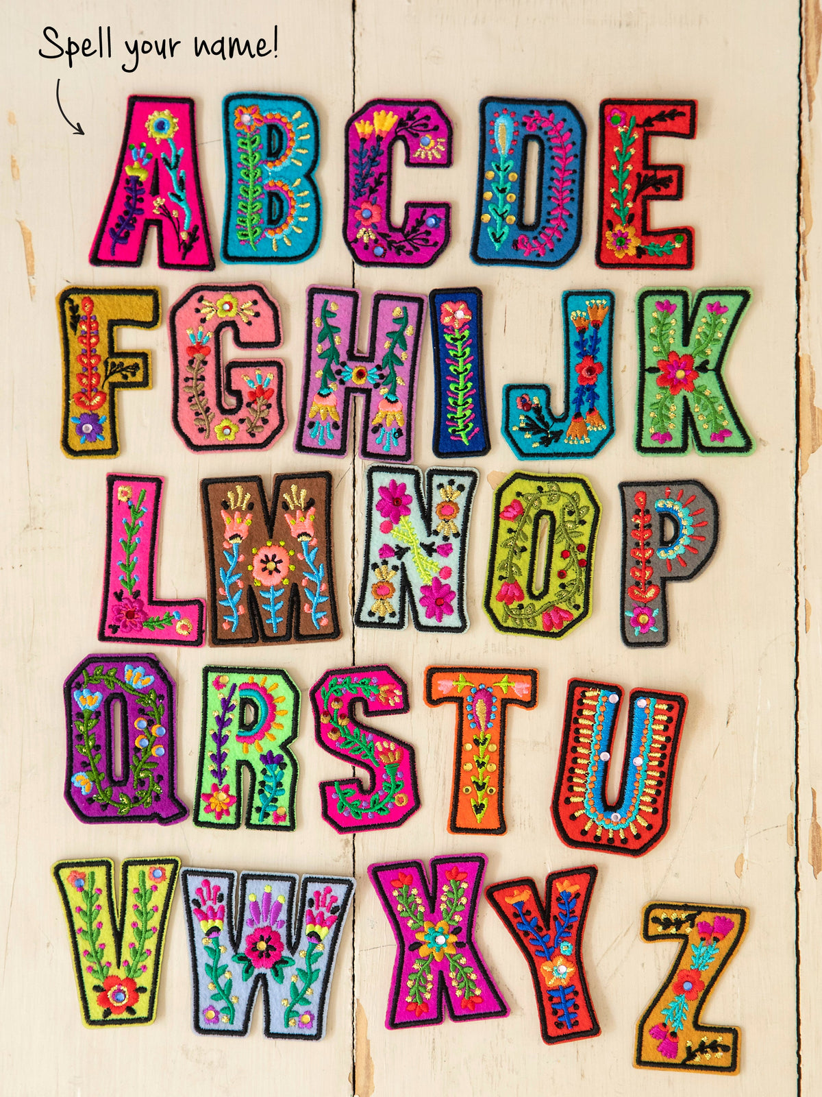 Stick-On Letter Patch - B