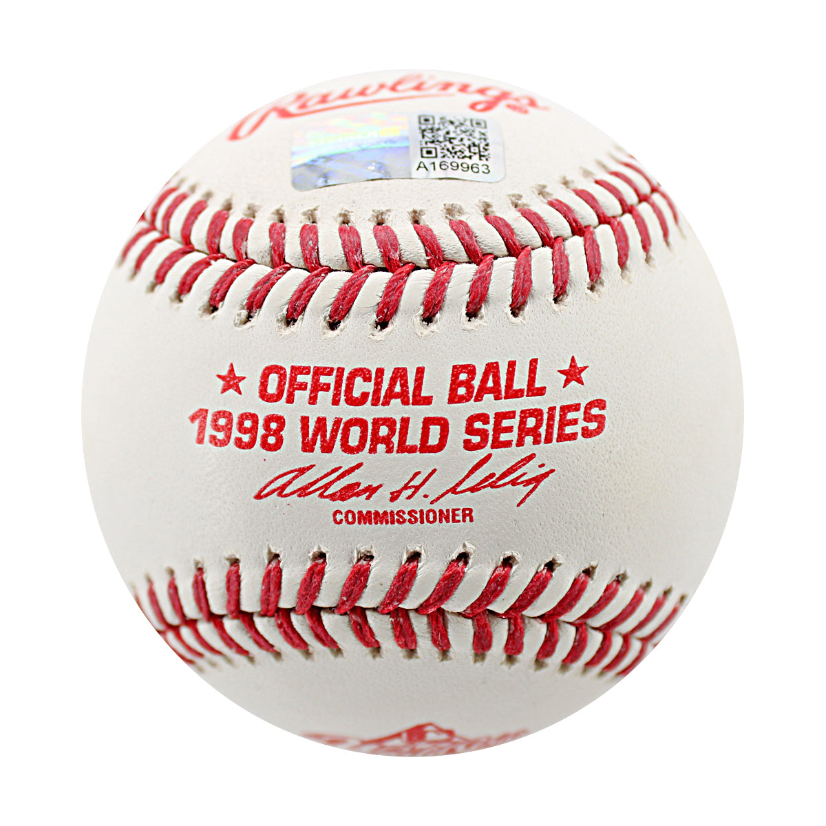 Mariano Rivera New York Yankees Autographed Inscribed 1998 World Series Logo Baseball (CX Auth) product image 5, provided