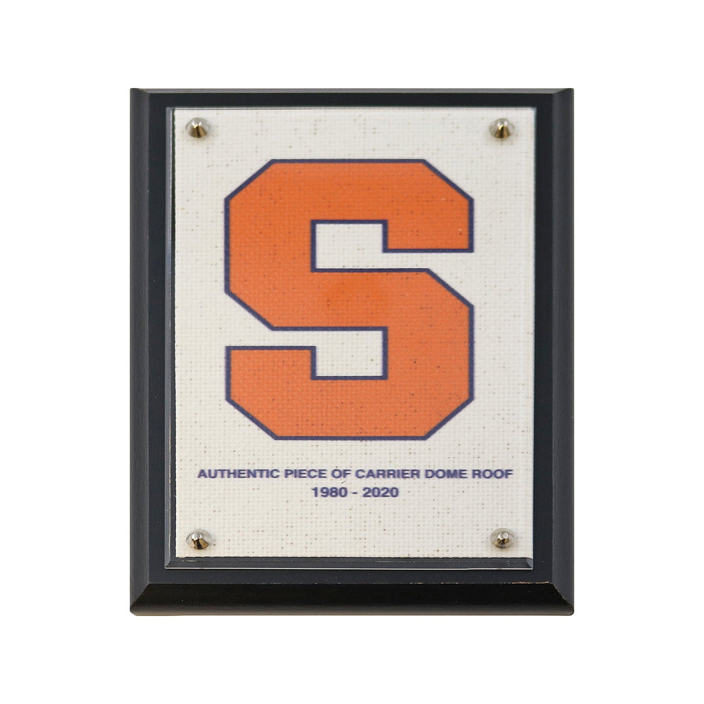 Syracuse University Authentic 5x7 Dome Roof Plaque with "Orange S" product image 1, provided for visual reference and
