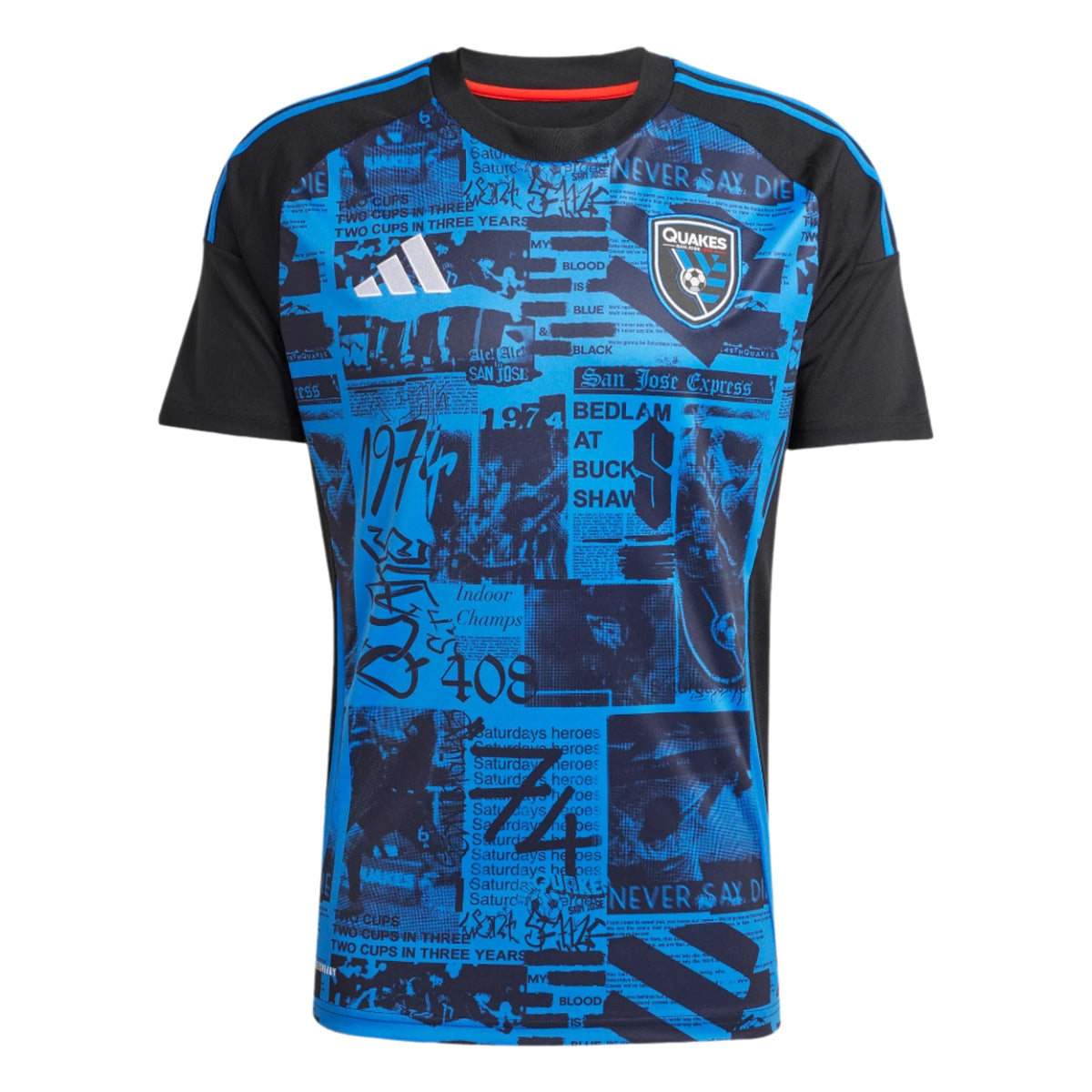 Adidas San Jose Earthquakes Home Stadium Jersey 25/26 product image 1, provided for visual reference and product detail