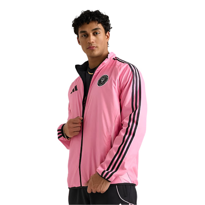 Adidas Inter Miami Reversible Anthem Jacket product image 1, provided for visual reference and product detail review