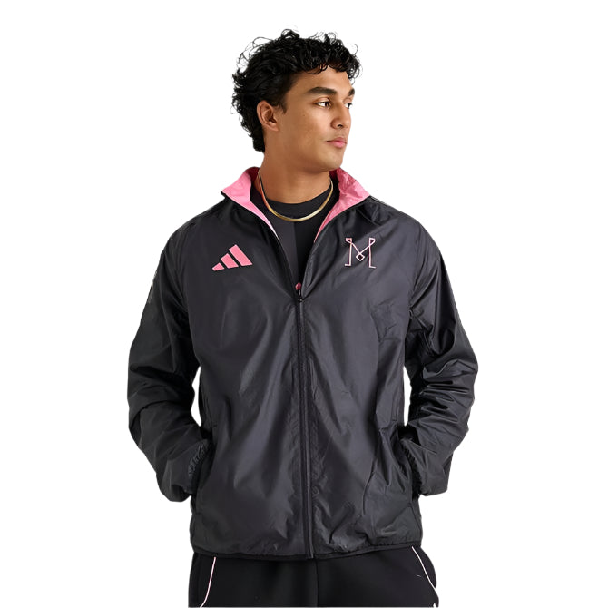 Adidas Inter Miami Reversible Anthem Jacket product image 2, provided for visual reference and product detail review