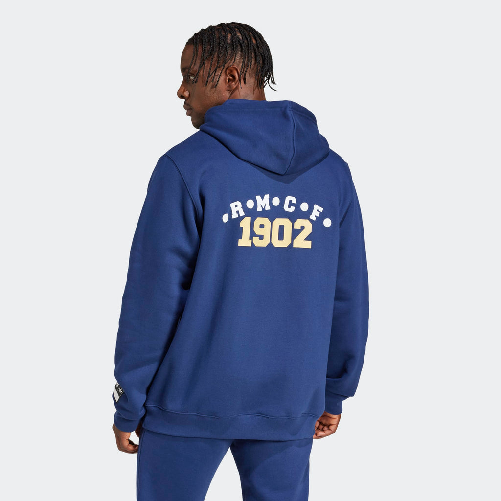 Adidas Men Real Madrid VRCT Hoodie product image 2, provided for visual reference and product detail review