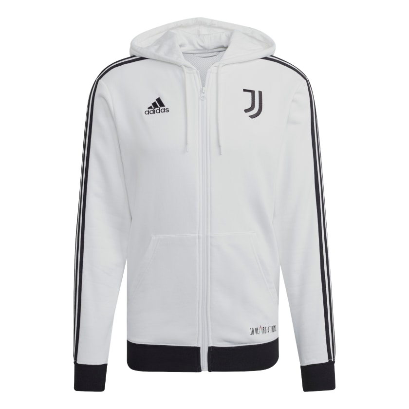 Adidas Juventus 3-Stripes Full-Zip Hoodie product image 1, provided for visual reference and product detail review