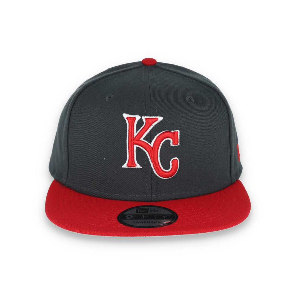 New Era Kansas Royals 2-Tone Color Pack 9Fifty Snapback Hat- Grey/Scarlet product image 2, provided for visual reference and