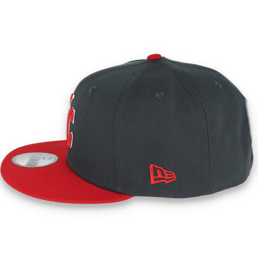 New Era Kansas Royals 2-Tone Color Pack 9Fifty Snapback Hat- Grey/Scarlet product image 4, provided for visual reference and