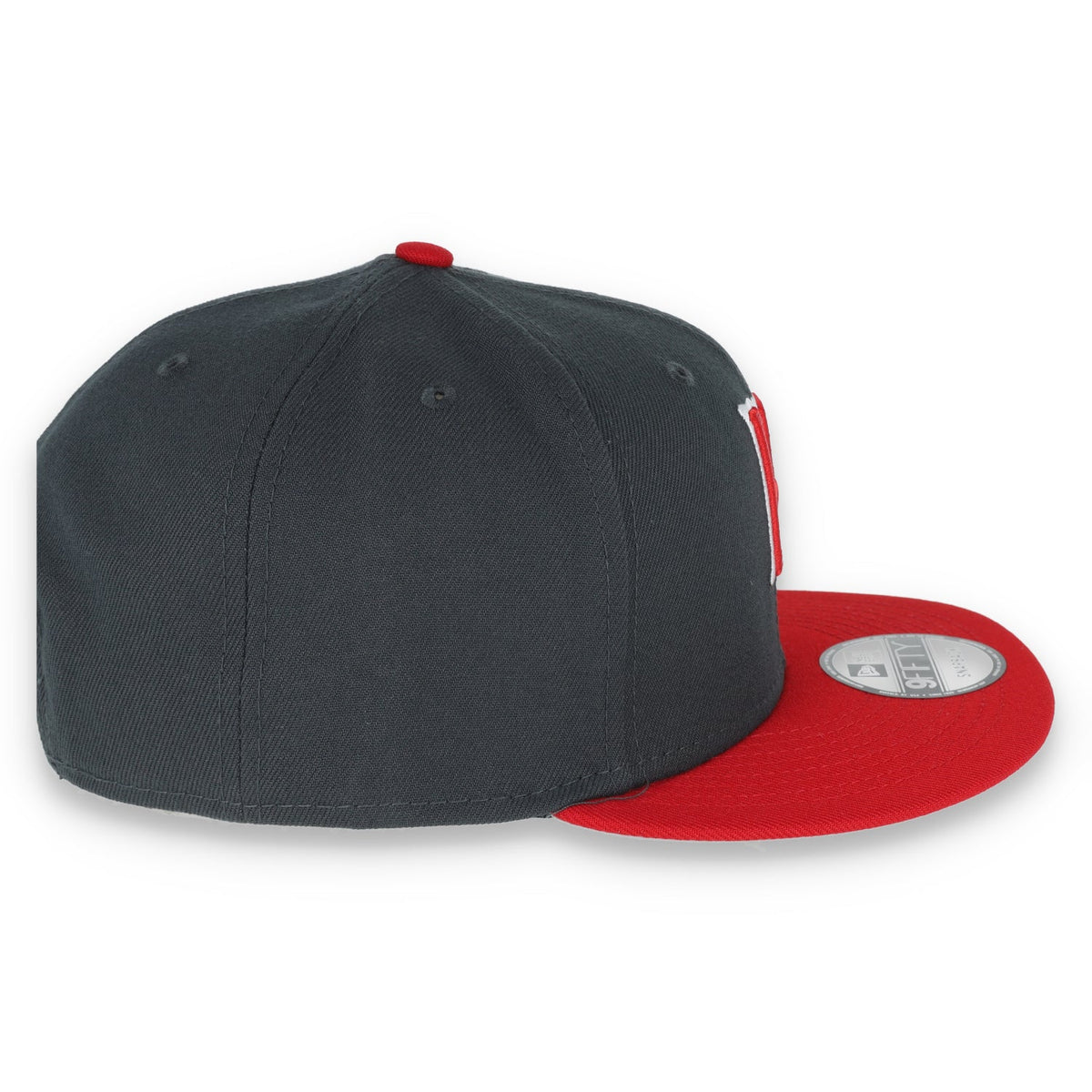 New Era Kansas Royals 2-Tone Color Pack 9Fifty Snapback Hat- Grey/Scarlet product image 6, provided for visual reference and