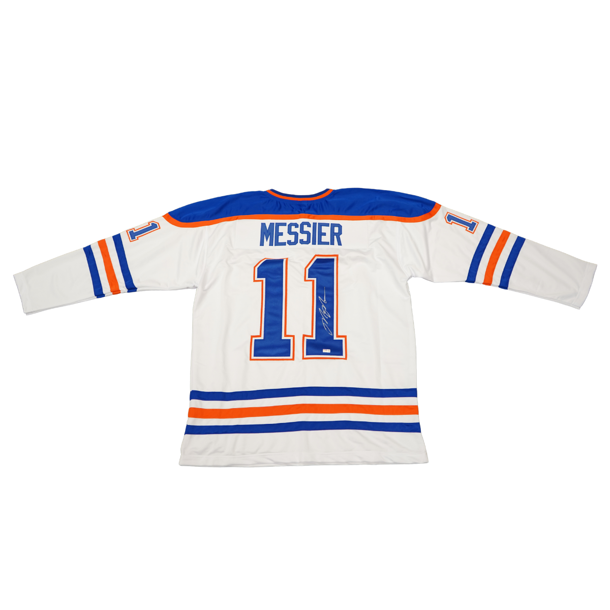 Mark Messier Edmonton Oilers Autographed Signed Pro Style White Jersey (CX Auth) product image 1, provided for visual