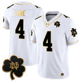 Jeremiyah Love Notre Dame Fighting Irish Jersey - White/Gold product image 1