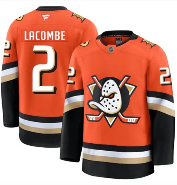 Jackson LaCombe Anaheim Ducks 2025 Premium Jersey - Orange product image 1