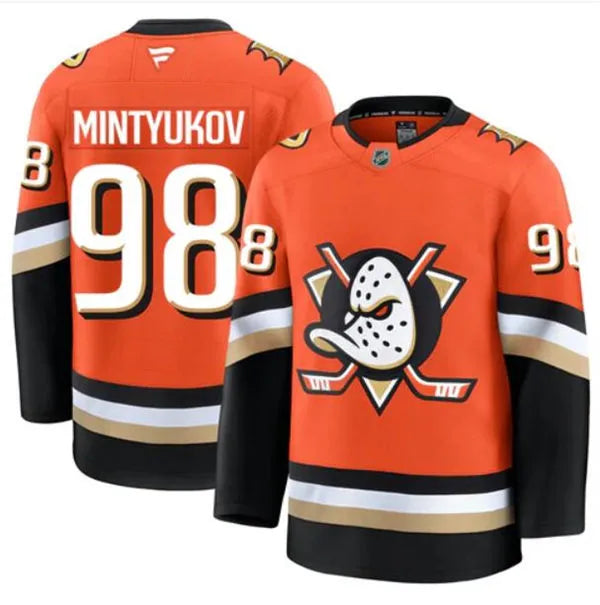 Pavel Mintyukov Anaheim Ducks 2025 Premium Jersey - Orange product image 1