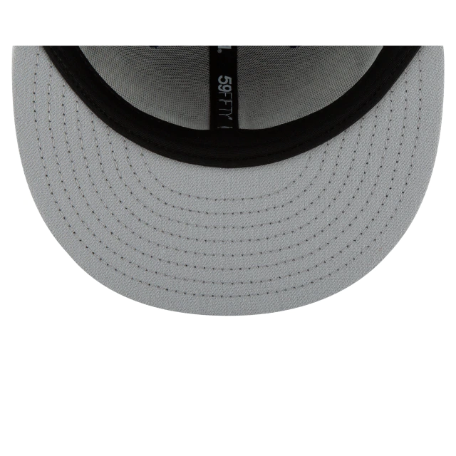 Boston Red Sox New Era Black On Black 59Fifty Fitted Hat product image 6, provided for visual reference and product detail