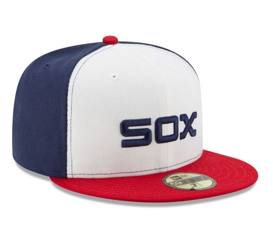 Chicago White Sox New Era Alternative Authentic Collection 59Fifty Fitted-On-Field Collection-White/Navy/Red product image