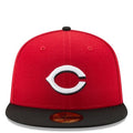 Cincinnati Reds New Era Road Authentic Collection 59Fifty Fitted-On-Field Collection-Red/Black product image 1, provided for