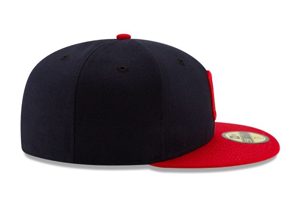 Cleveland Indians New Era Home Authentic Collection 59Fifty Fitted-On-Field Collection-Navy/Red product image 6, provided