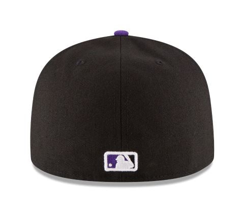 New Era Colorado Rockies Home Authentic Collection 59fifty Fitted On Field Collection-Black product image 4, provided for