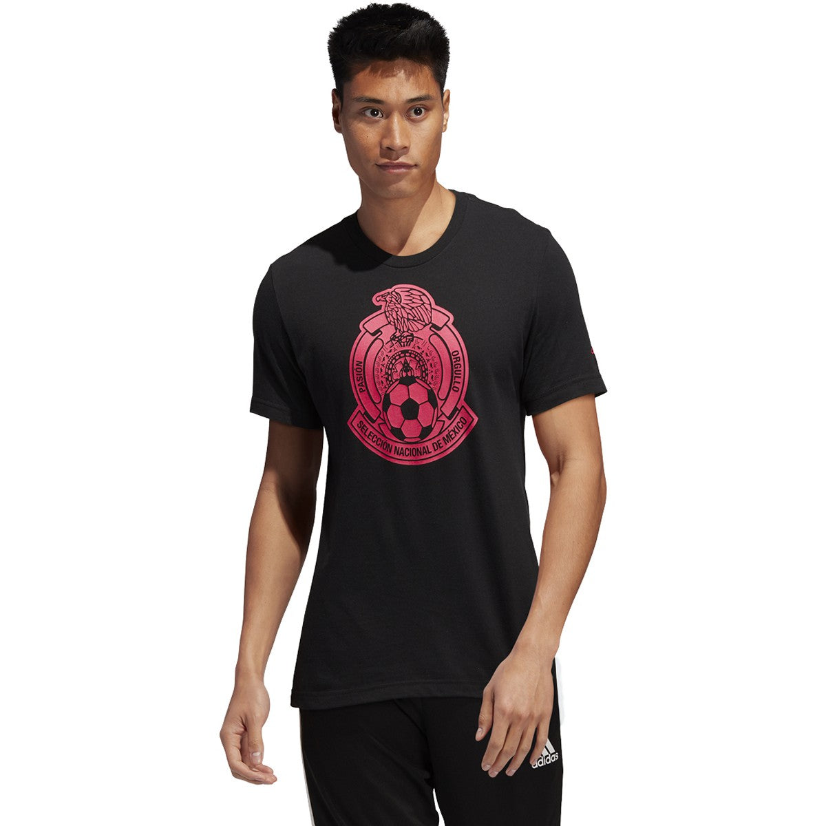 Adidas Mexico Amplifier Ss T-Shirt-Black product image 1, provided for visual reference and product detail review