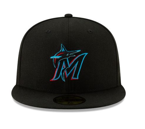 Miami Marlins New Era Home Authentic Collection 59Fifty Fitted-On-Field Collection-Black product image 3, provided for