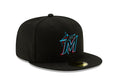 Miami Marlins New Era Home Authentic Collection 59Fifty Fitted-On-Field Collection-Black product image 1, provided for