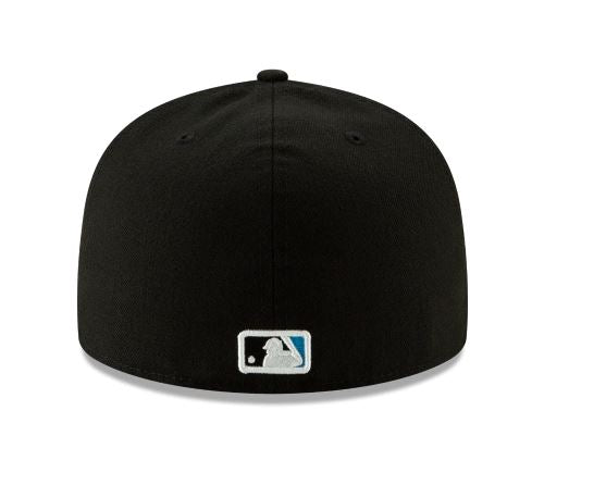 Miami Marlins New Era Home Authentic Collection 59Fifty Fitted-On-Field Collection-Black product image 4, provided for