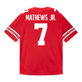 Jermaine Mathews Jr. Ohio State Buckeyes Jersey – Red product image 1