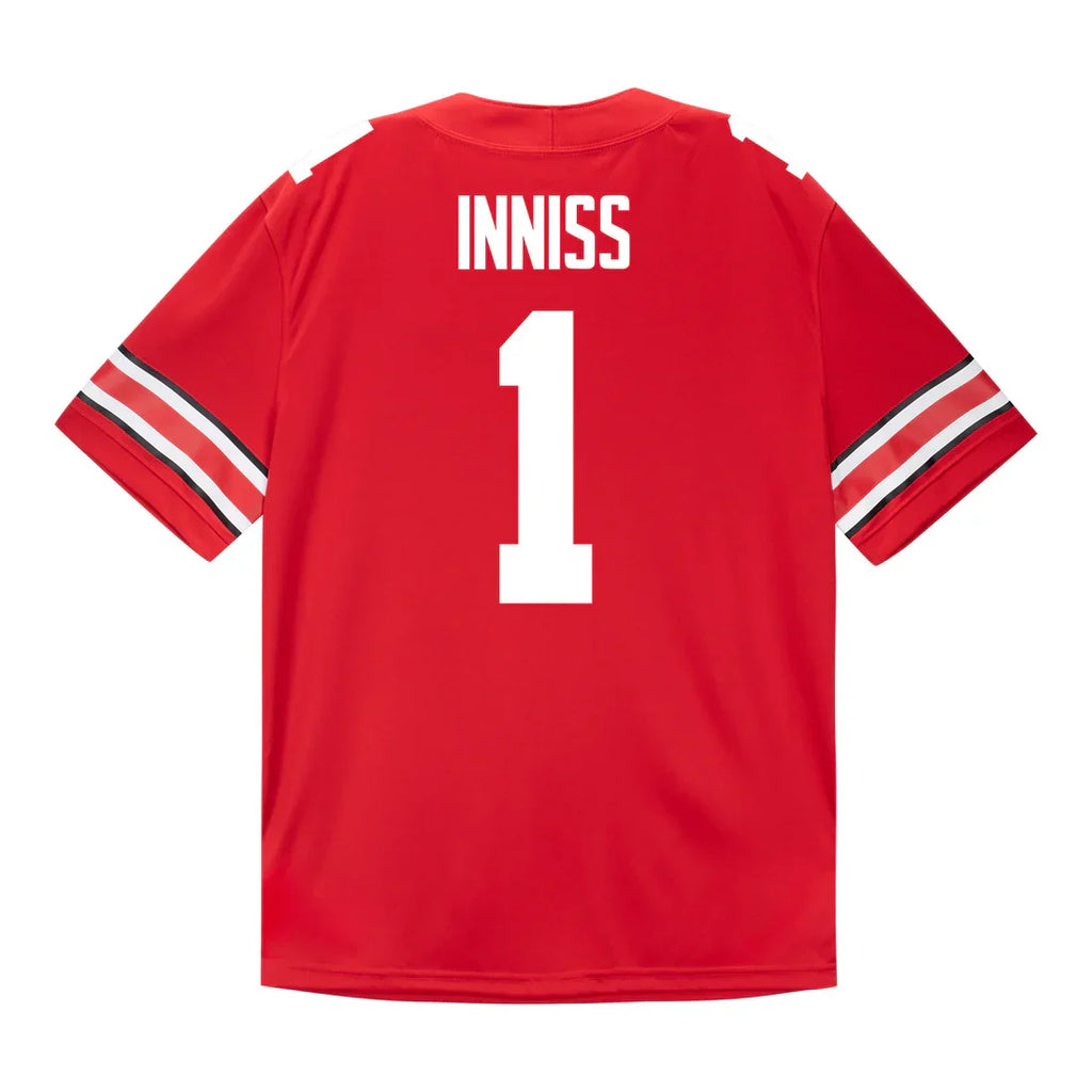 Brandon Inniss Ohio State Buckeyes Jersey – Red product image 1
