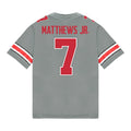 Jermaine Mathews Jr. Ohio State Buckeyes Jersey – Grey product image 1